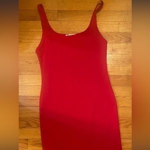 Zara red hot dress
